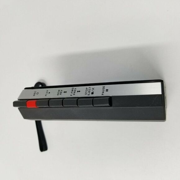 General Electric Black Portable Mini Cassette Tape Voice Recorder Model 3-5319 - Picture 3 of 7